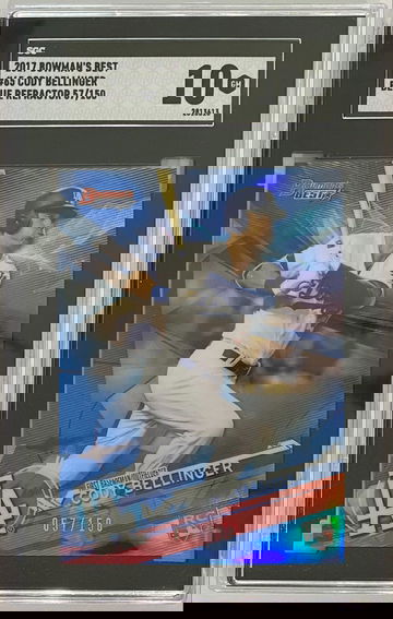 Cody Bellinger 2017 Bowman's Best Blue Refractor #57/150 SGC 10