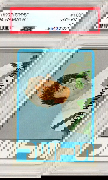 1972 Topps Joe Namath #100 PSA 4 P1325