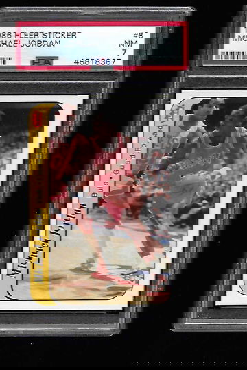 1986 FLEER STICKER MICHAEL JORDAN