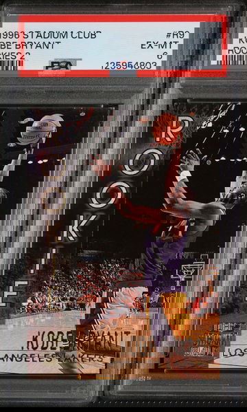 1996 Stadium Club Rookie 2 Kobe Bryant #R9 PSA 6