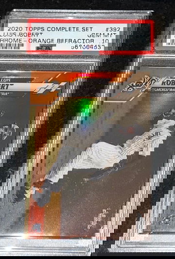 2020 Topps Chrome Complete Set Orange Refractor Luis Robert RC 7/25 PSA 10