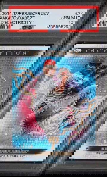 2024 Topps Inception Gold Electricity Ranger Suarez #37 /50 PSA 10
