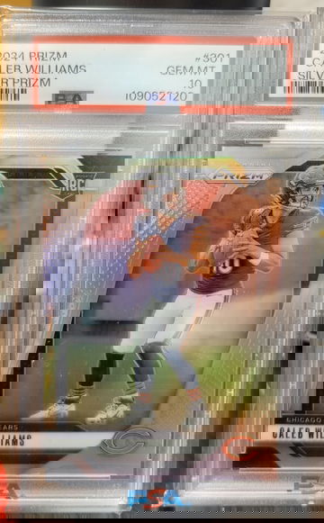 2024 Panini Prizm Silver Caleb Williams #301 PSA 10