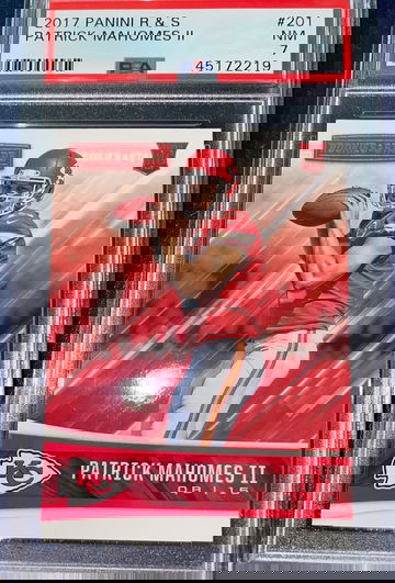 Patrick Mahomes 2017 Rookies & Stars #201 PSA 7 