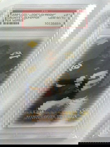 1999 Collector's Edge Supreme Daunte Culpepper PSA 10 Gem Mint