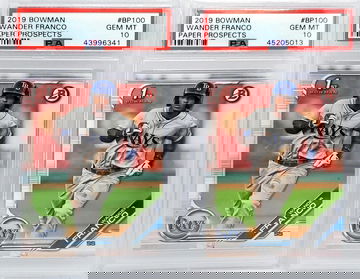 Wander Franco Paper Prospects PSA 10 x 2