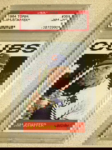 1964 Topps #359 Jim Schaffer PSA 8 NM-MT CUBS 