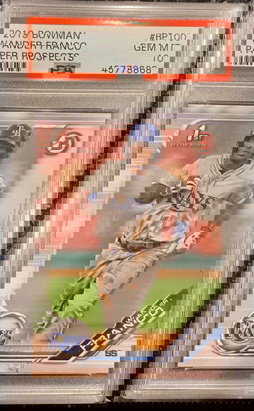 2019 BOWMAN BASEBALL WANDER FRANCO PAPER PROSPECTS #BP100 PSA 10!