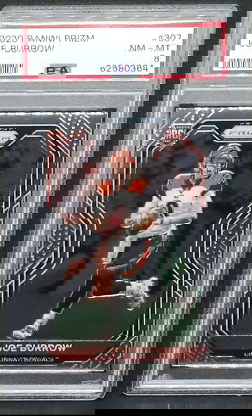 2020 Prizm Joe Burrow PSA 8 RC #307 Rookie