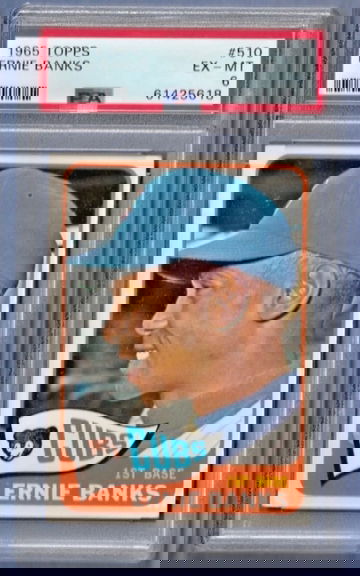 1965 Topps Ernie Banks #510 PSA 6. 