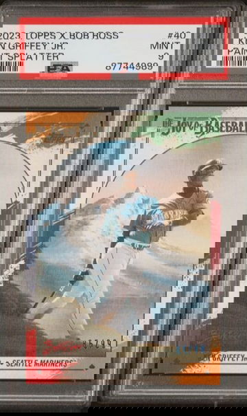 2023 Topps X Bob Ross Ken Griffey PSA 9