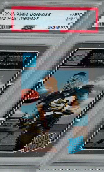 PSA 9 MINT! MICHAEL THOMAS 2016 PANINI DONRUSS OPTIC RATED ROOKIE CARD RC #186