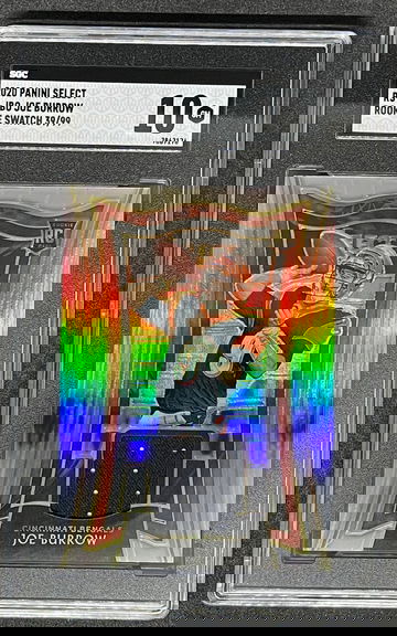 2020 Select Joe Burrow Rookie Swatch /99 SGC10