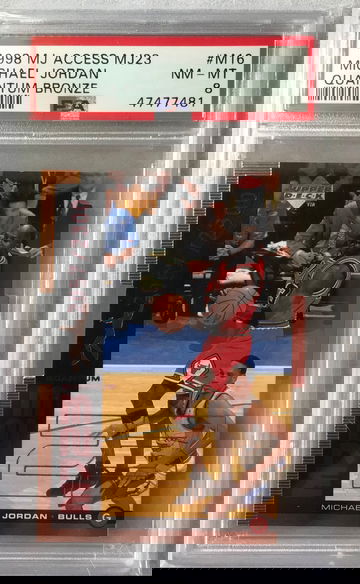 Michael Jordan 1998 MJ Access MJ23 Quantum Bronze #M16 - PSA 8
