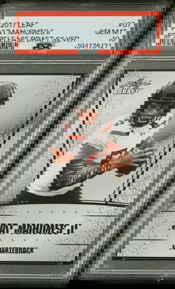 2017 Leaf Special Release Draft Silver Pat Mahomes II #07 PSA 10