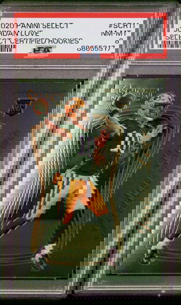 2020 Jordan Love Select Certified Rookies RC SCR11 PSA 8