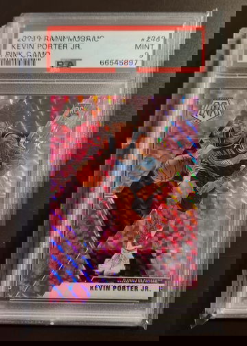 Kevin Porter JR. #248 2019-20 Panini Mosaic Rookie RC Pink Camo Prizm PSA 9 