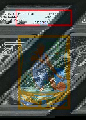 2004 Topps Chrome Gold Refractor Pau Gasol #117 /99 PSA 9