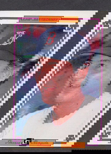 1984 Donruss Champion Jumbo Card #10 Carl Yastrzemski Red Sox HOF