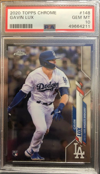 Gavin Lux 2020 Topps chrome RC PSA 10