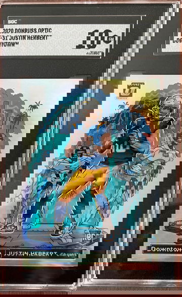 2020 Donruss Optic Justin Herbert Downtown SGC 10