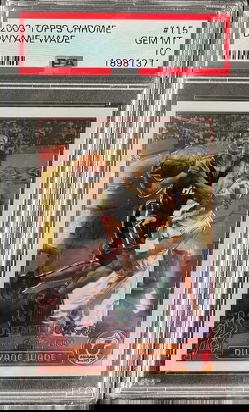 2003 Topps Chrome #115 Dwyane Wade Rookie RC PSA 10 GEM MINT 💎 Miami Heat