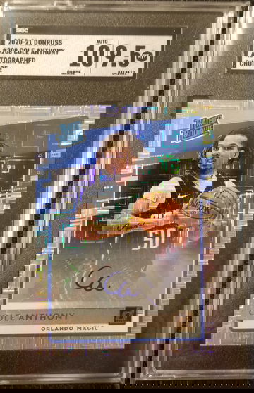 2020-21 Donruss Choice Cole Anthony Auto RC SGC 9.5/10