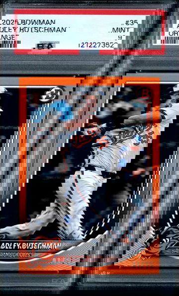 2025 Bowman Adley Rutschman Orange Color Match #35 PSA 9 Baltimore Orioles /25