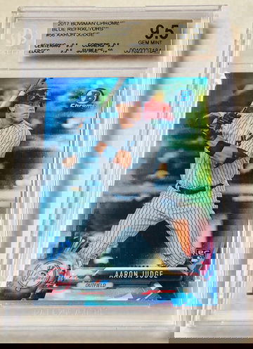 2017 Bowman Chrome Aaron Judge Rookie Blue Refractor 122/150 BGS9.5 Gem Mint