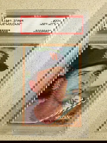 1962 Topps #324 Joe McClain PSA 8 NM-MT SENATORS