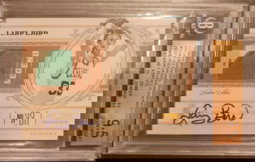 2010 National Treasures Larry Bird patch auto /10