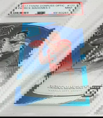 2017 PATRICK MAHOMES RATED ROOKIE OPTIC PSA 9