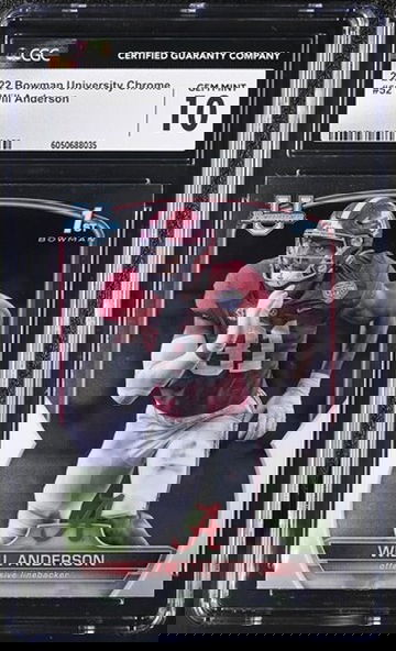 2022 Bowman University Chrome Will Anderson Bowman 1st #52