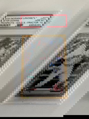 Jeter Downs 2020 Bowman Chrome X /3 Gold 