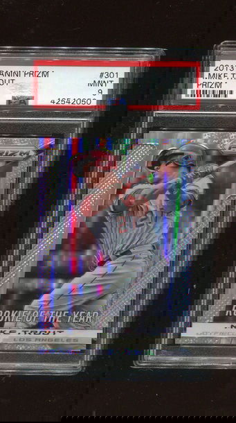 2013 Panini Prizm #301 Mike Trout Prizm SP PSA 9 MINT