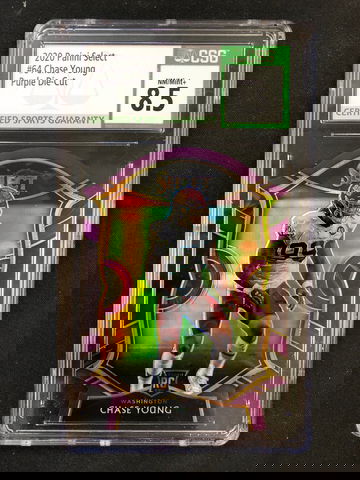 2020 Panini Select - Chase Young - Rookie Concourse Purple Prizm CSG 8.5