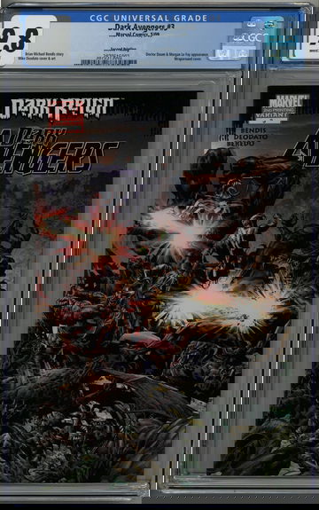 Dark Avengers 3 CGC 9.8 2nd Print Dark Reign Venom Variant Wraparound cover