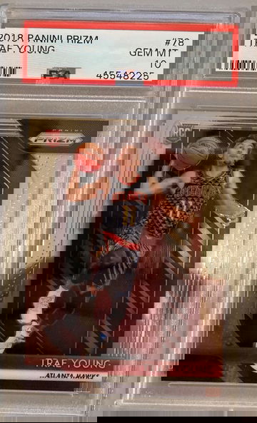 Trae Young 2018 Panini Prizm Base PSA 10 #78