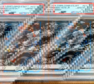 (2) 2019 Topps Series 2 Fernando Tatis Jr. 410 Complete set PSA 10