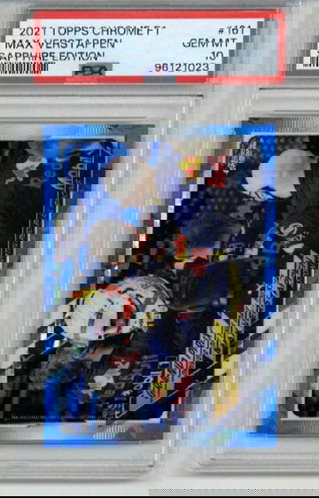 2021 TOPPS CHROME F1 SAPPHIRE EDITION #161 MAX VERSTAPPEN PSA 10 LOW POP RARE