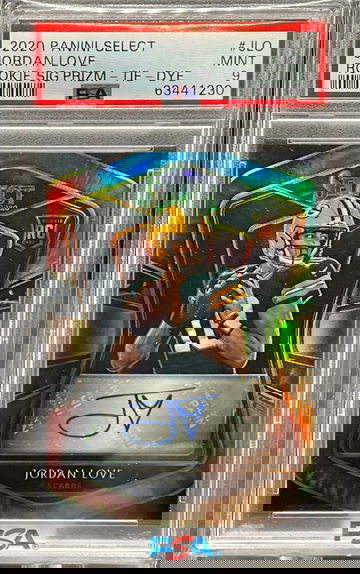2020 Select Jordan Love Tie Dye Rookie Signatures Auto PSA 9 # 06/15 POP 1 🔥