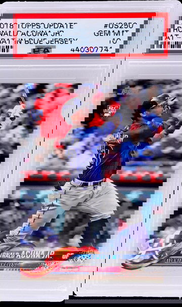 2018 Topps Update Ronald Acuna Jr. #US250 RC PSA 10