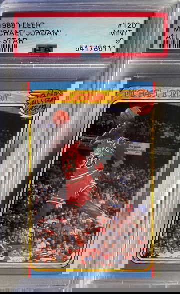1988 FLEER MICHAEL JORDAN #120 ALL STAR PSA 9 BULLS
