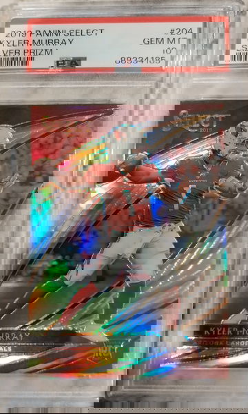 2019 Panini Select Kyler Murray Silver Prizm Psa 10 Gem Mint 