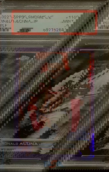 2022 Topps Chrome L/E Ronald Acuna Jr. #110 Purple