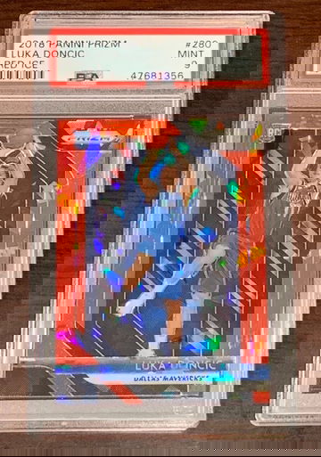 2018 Prizm Luka Doncic Red Ice PSA 9