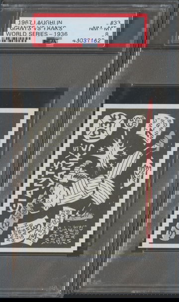 1967 Laughlin World Series #30 1936 Giants vs. Yanks  PSA 8 NM/MT