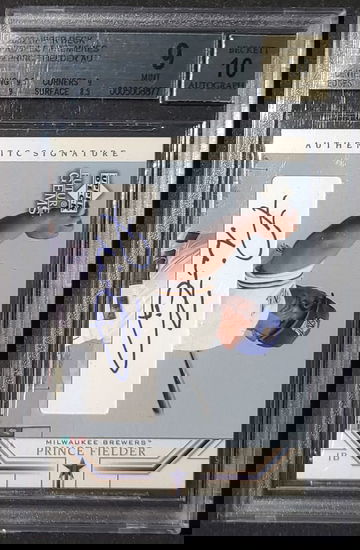 2002 Upper Deck Prince Fielder BGS 9