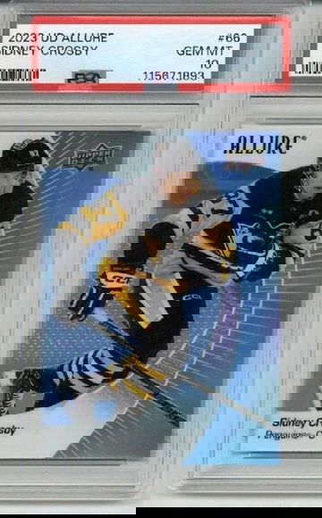 2023 UPPER DECK ALLURE #66 SIDNEY CROSBY CARD PENGUINS PSA 10 LOW POP VERY RARE