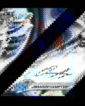 2024 Bowman University Best Omarion Hampton Refractor Auto North Carolina BOA-OH